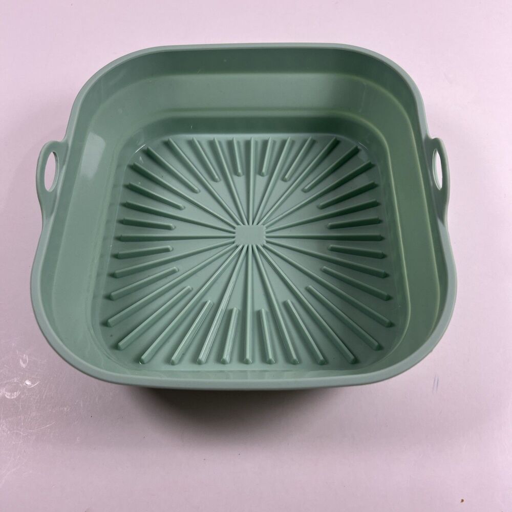 AIR FRYER OVEN MICROWAVE SILICONE TRAY FOLDABLE REUSABLE BASKET